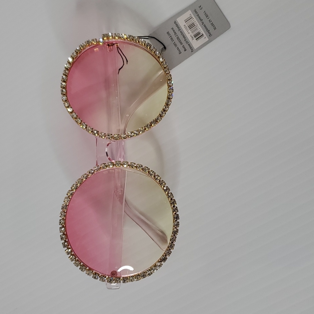COPY - Big round sunglasses with bling - Picture 1 of 3